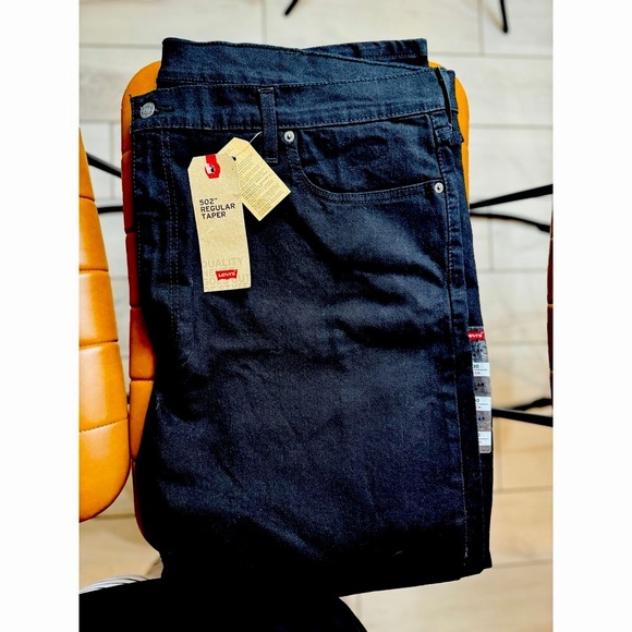 Levi's Other - Levi's 502™ Regular Taper Fit Jeans - Stretch - Black, Size‎ 46x30